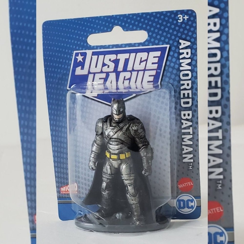 MATTEL JUSTICE LEAGUE DC COMICS ARMORED BATMAN MICRO COLLECTION ACTION FIGURE